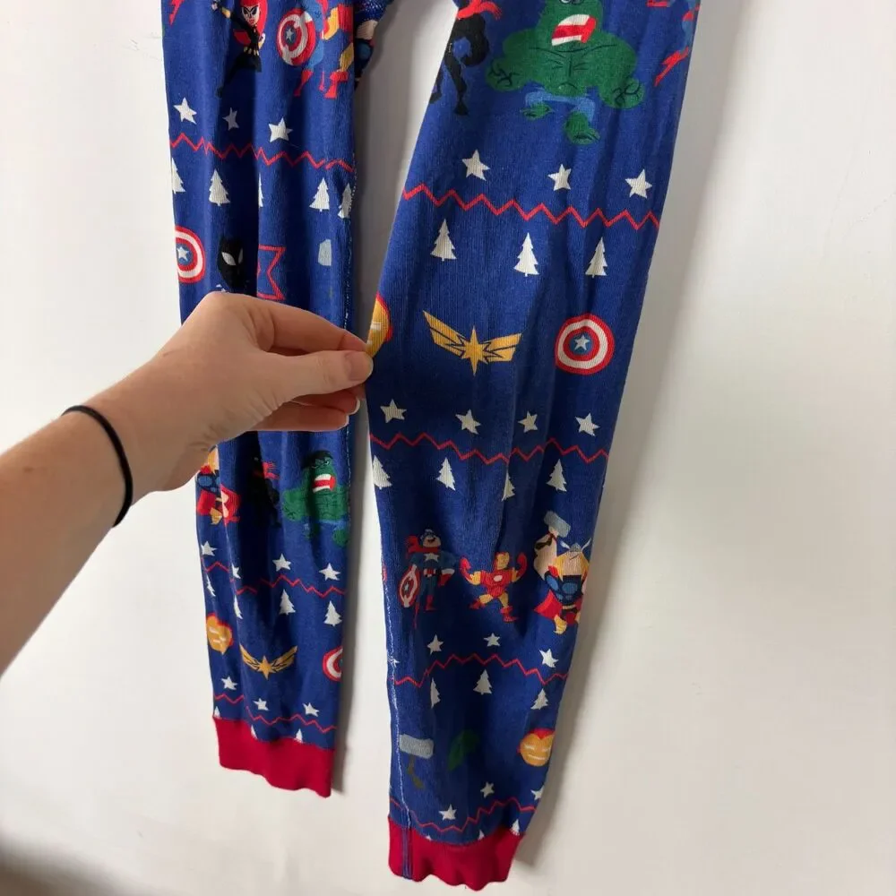 Hanna Andersson Blue Marvel Superheroes Pajama Pants Boys US 8